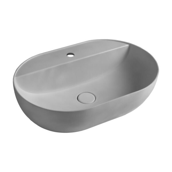 Ceramiche Arcadia – MADE LAVABO OVALE MONOFORO IN APPOGGIO 60X40