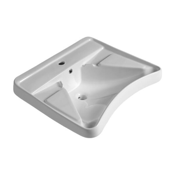 Ceramiche Arcadia – LAVABO ERGONOMICO ACCESSIBILE 65X57