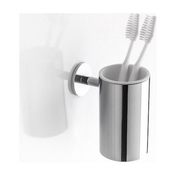 Capannoli – PORTA BICCHIERE A INCOLLO CON BICCHIERE METALLO PRATICA
