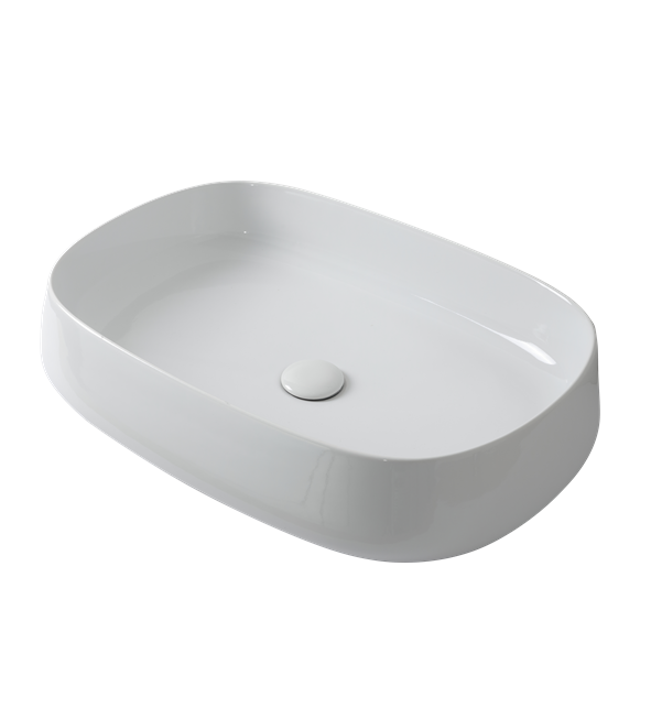 Ceramiche Arcadia – CIOTOLE ONE LAVABO IN APPOGGIO 60X40